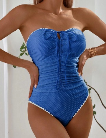 Costum de baie SHEIN, albastru