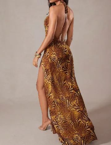 Rochie lunga Haute, mix culori