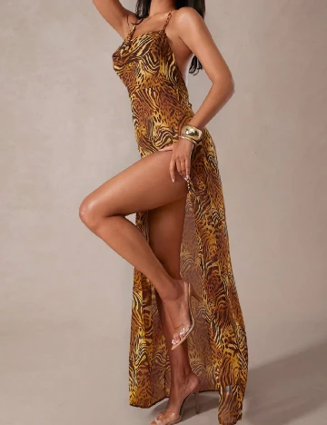 Rochie lunga Haute, mix culori