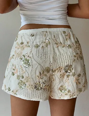 Pantaloni scurti SHEIN, crem