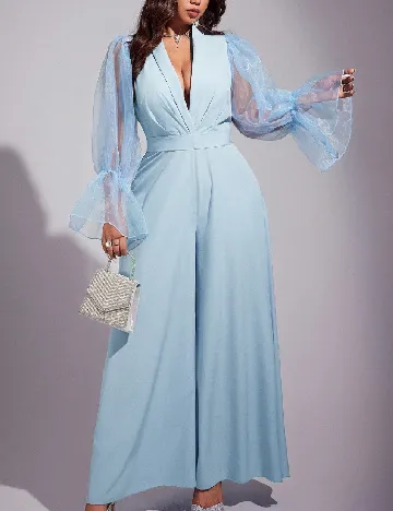 Salopeta SHEIN CURVE, albastru