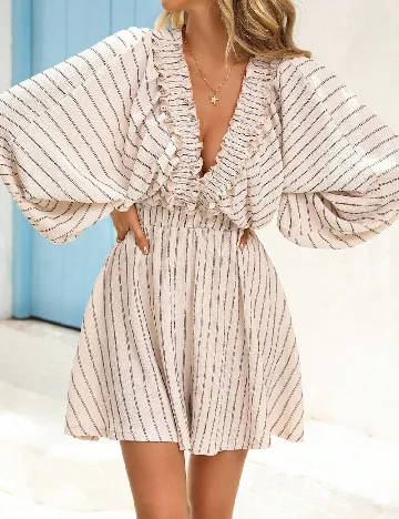 Salopeta SHEIN, crem