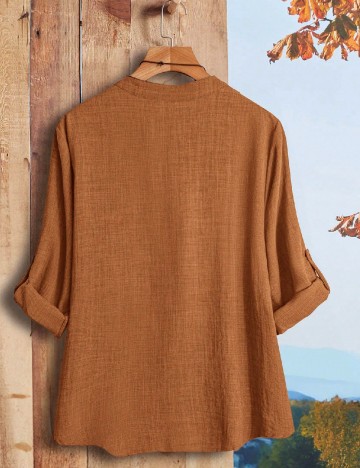 Bluza SHEIN CURVE, maro