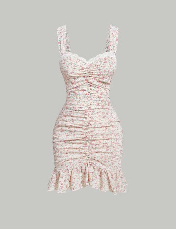Rochie scurta SHEIN, floral print