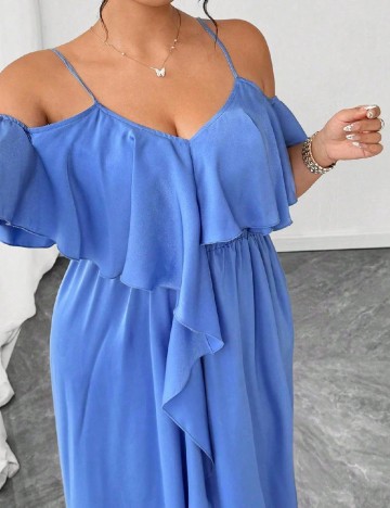 Rochie lunga SHEIN, albastru