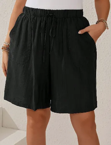 Pantaloni scurti Emery Rose Curve, negru