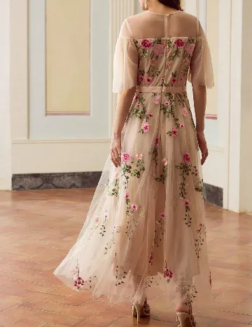 Rochie lunga MOTF, crem