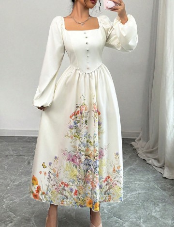 Rochie lunga SHEIN, alb