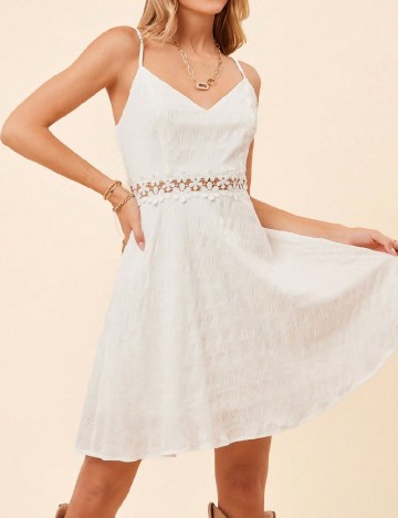 Rochie scurta SHEIN, alb