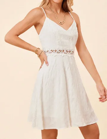 Rochie scurta SHEIN, alb