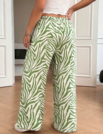 Pantaloni SHEIN CURVE, verde