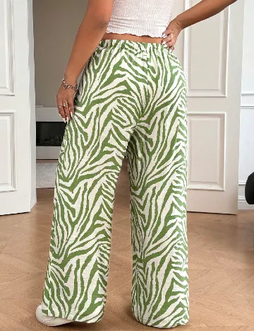 Pantaloni SHEIN CURVE, verde