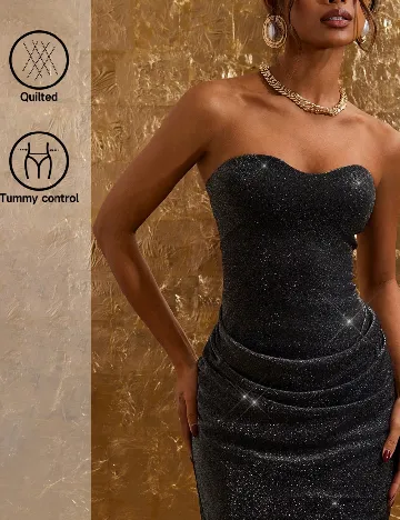 Rochie scurta SHEIN, gri inchis