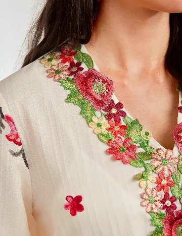 Rochie medie SHEIN, crem