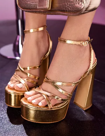 Sandale SHEIN, auriu