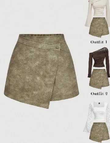 Fusta pantalon SHEIN, verde