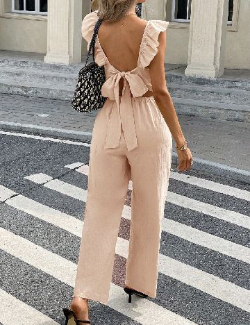 Salopeta SHEIN, crem