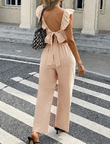 Salopeta SHEIN, crem