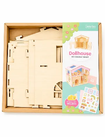 Kit constructie casa de papusi Hobby Flora, mix culori