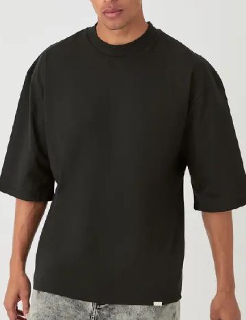 Tricou Oversize Boohoo MAN, negru