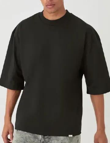 Tricou Oversize Boohoo MAN, negru