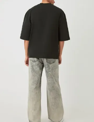 Tricou Oversize Boohoo MAN, negru