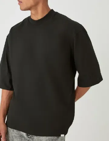 Tricou Oversize Boohoo MAN, negru