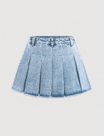 Fusta Shein Kids, albastru