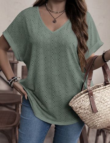 Tricou Emery Rose Curve, verde