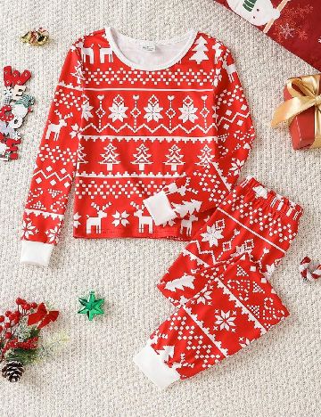 Pijama Shein Kids, rosu