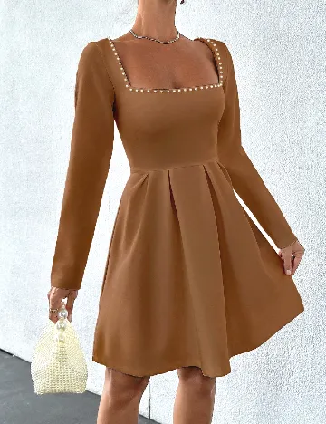 Rochie scurta SHEIN, maro