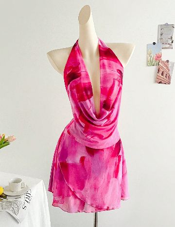 Rochie scurta SHEIN, roz