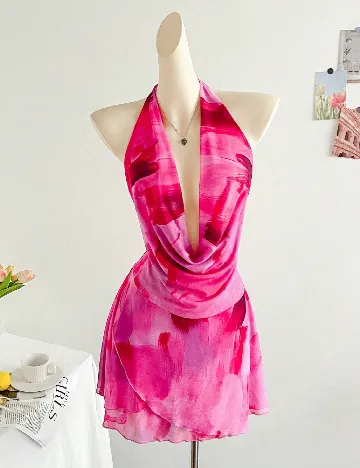 Rochie scurta SHEIN, roz