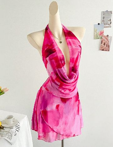 Rochie scurta SHEIN, roz