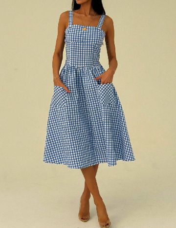 Rochie medie SHEIN, albastru