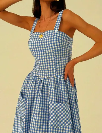 Rochie medie SHEIN, albastru