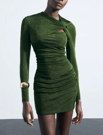 Rochie scurta SHEIN, verde