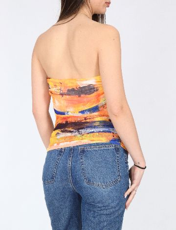 Top Zara, portocaliu