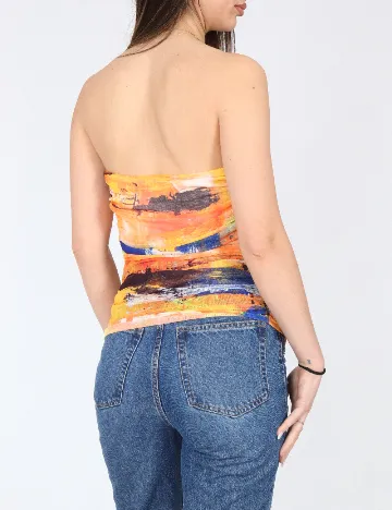 Top Zara, portocaliu