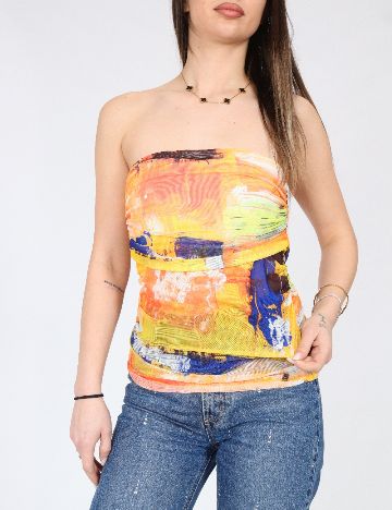 Top Zara, portocaliu