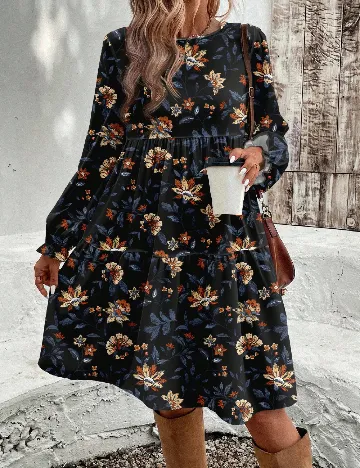 Rochie scurta Emery Rose, floral print