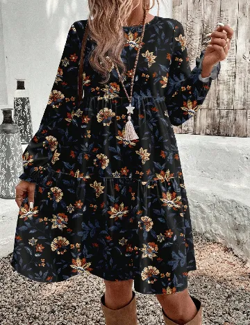 Rochie scurta Emery Rose, floral print