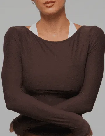 Bluza GLOWMODE, maro