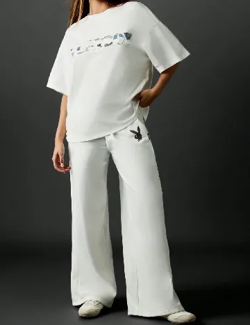 Tricou Oversize Missguided, alb