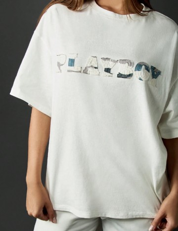 Tricou Oversize Missguided, alb