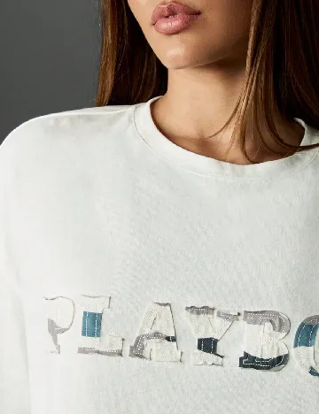 Tricou Oversize Missguided, alb