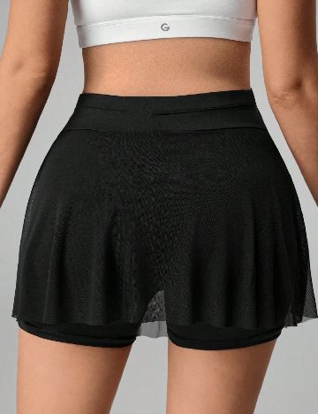 Fusta pantalon SHEIN Maternity, negru