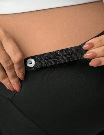 Fusta pantalon SHEIN Maternity, negru