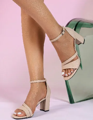 Sandale SHEIN, maro deschis