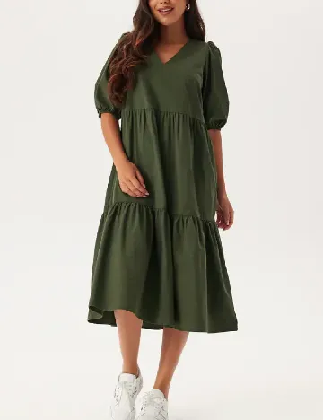 Rochie medie BUBBLEROOM, verde